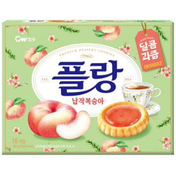 플랑 복숭아(16개, 2박스)
